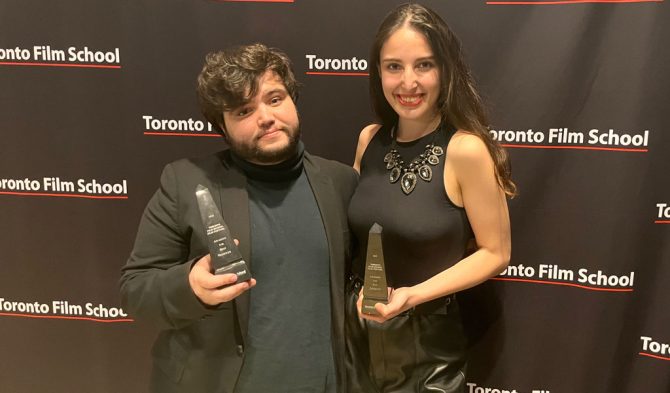 Ana Maria Lopez Martinez and Mario Aguilera at TFS Film Awards